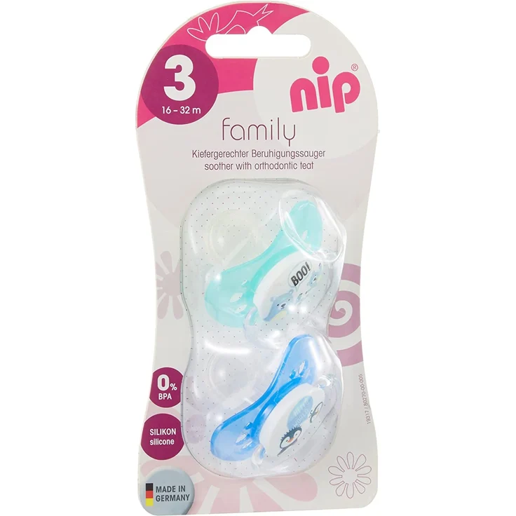 nip Beruhigungssauger Family Girl, Silikon, 16 - 32 Monate – Bild 3