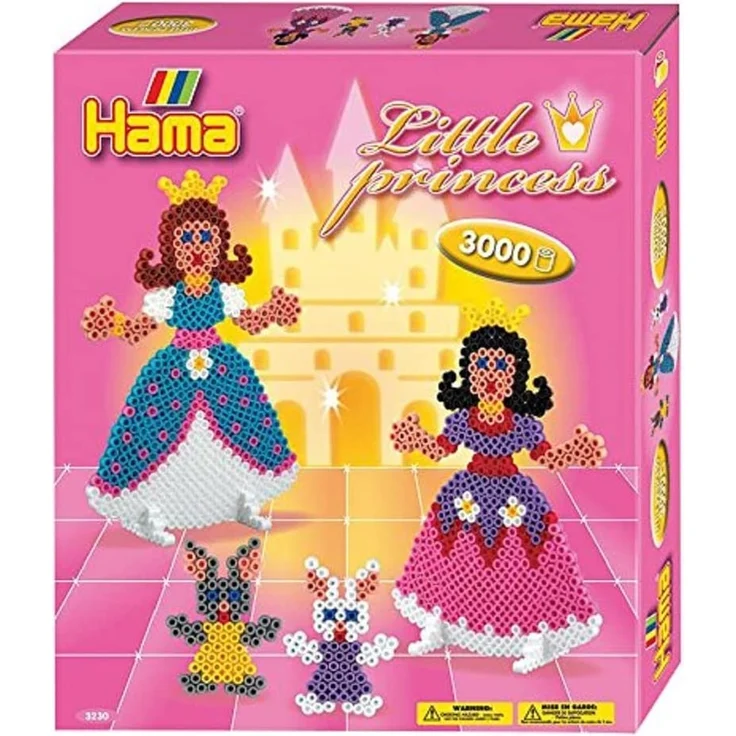 Hama 3230 - Geschenkpackung Kleine Prinzessinnen, ca. 3000 Bügelperlen und einer Stiftplatte – Bild 1