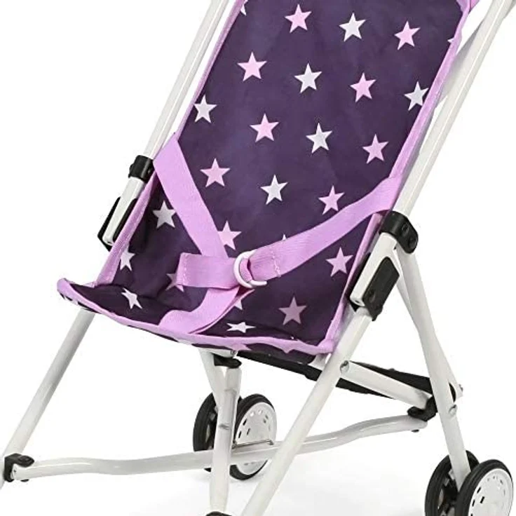 Bayer Chic 2000 Puppen Mini-Buggy ROMA Stars lila – Bild 3