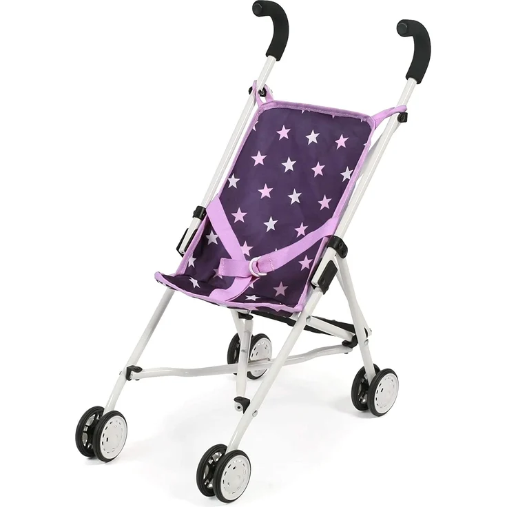 Bayer Chic 2000 Puppen Mini-Buggy ROMA Stars lila – Bild 1