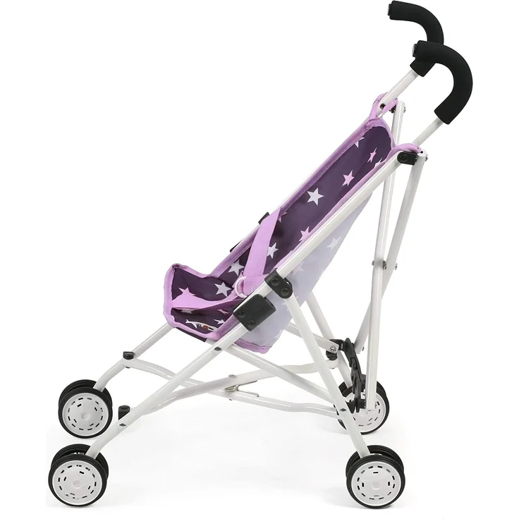 Bayer Chic 2000 Puppen Mini-Buggy ROMA Stars lila – Bild 2