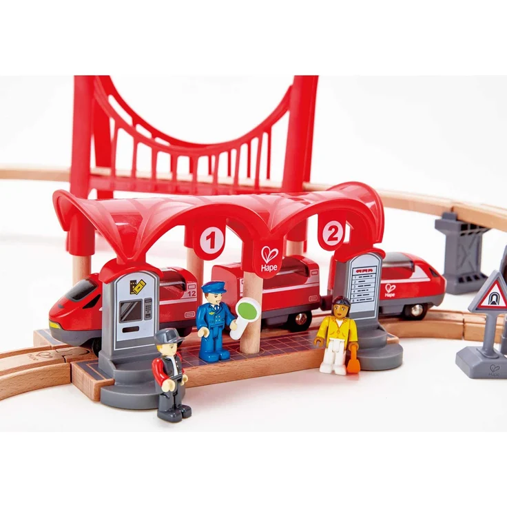 Hape E3730 Eisenbahn-Set Verkehrsreiche Stadt Eisenbahnwelt – Bild 3