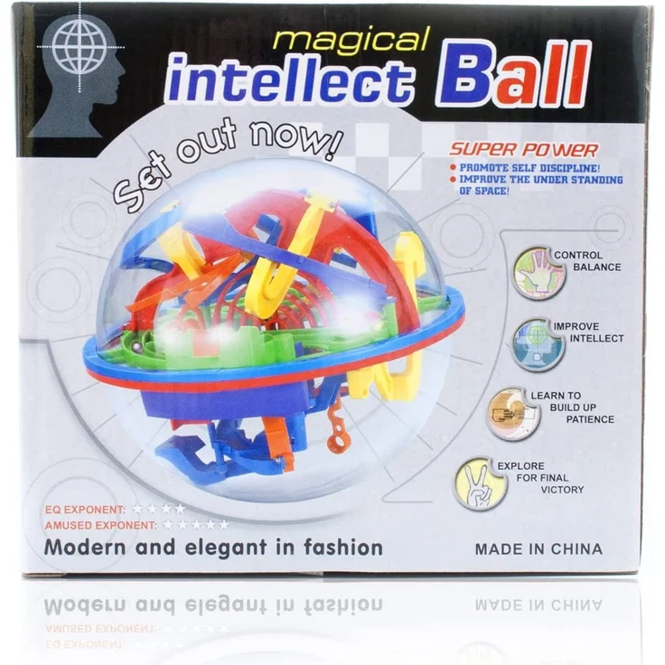 3D Kugellabyrinth XXL - Kugelspiel Magic Maze Kugel-Labyrinth Puzzle Ball Geschicklichkeitsspiel 20cm – Bild 4