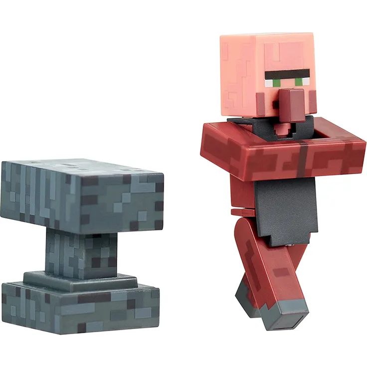 Minecraft 16512 - Villager Schmied, bewegliche Figur mit Zubehör