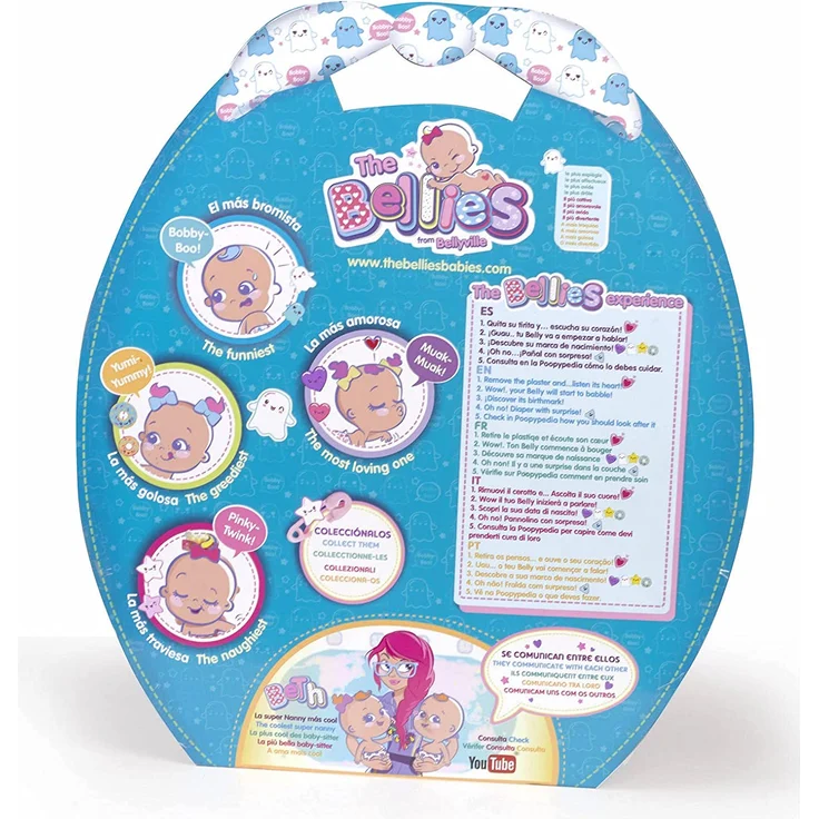 The Bellies - Bobby -Boo, interaktive Puppe für Kinder von 3 bis 8 Jahren (Famosa 700014566) – Bild 3