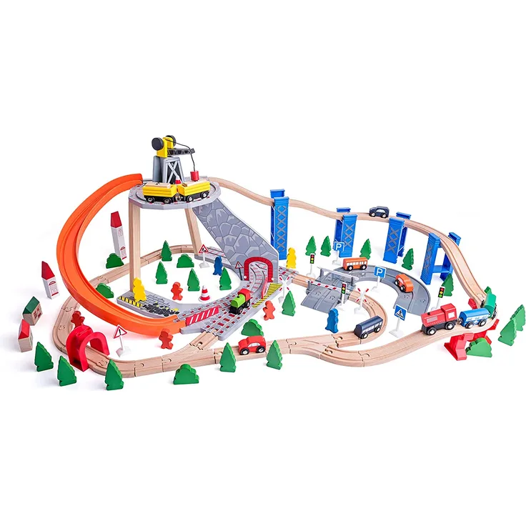 Hape International Woody Woodyland Eisenbahn Set, Mehrfarbig