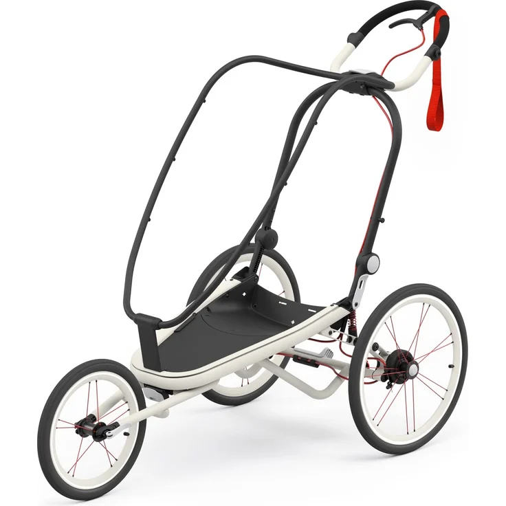Cybex Zeno Jogger/Fahrradanhänger Rahmen 2021 Creme With Orange Details – Bild 1