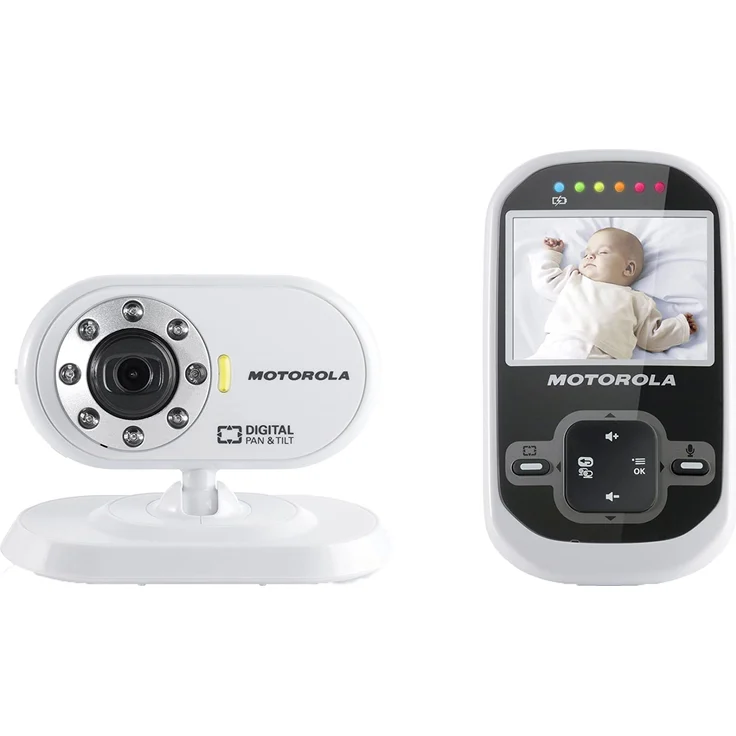 Motorola MBP 26 - Video Babyphone mit 2.4 Zoll Farbdisplay und bis zu 300 Meter Reichweite, weiß – Bild 1