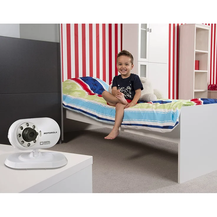 Motorola MBP 26 - Video Babyphone mit 2.4 Zoll Farbdisplay und bis zu 300 Meter Reichweite, weiß – Bild 4