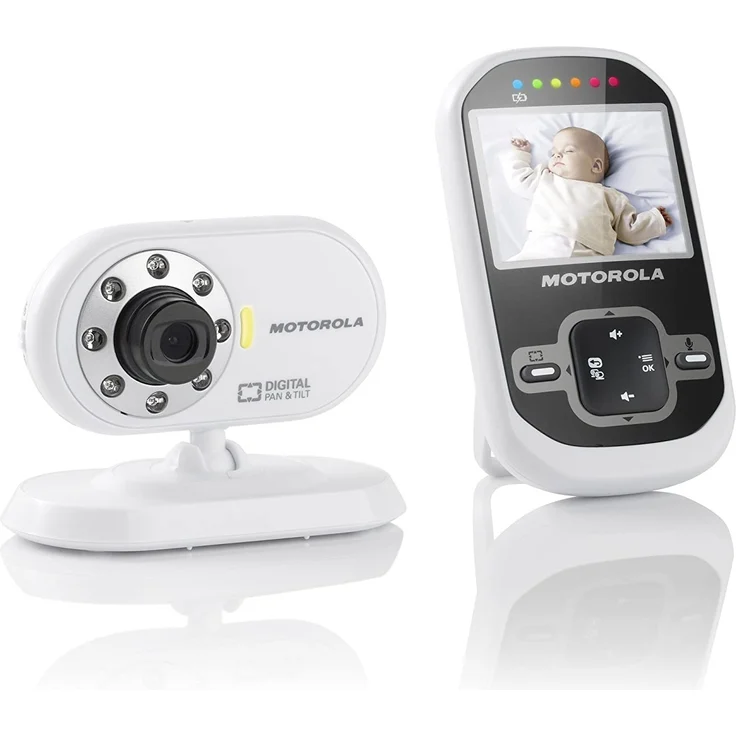 Motorola MBP 26 - Video Babyphone mit 2.4 Zoll Farbdisplay und bis zu 300 Meter Reichweite, weiß – Bild 3