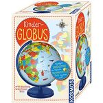 KOSMOS 673024 Kinder-Globus, ab 5 Jahren, mit Beleuchtung, Durchmesser 26 cm, Lernspielzeug für Kinder und Deko fürs Kinderzimmer