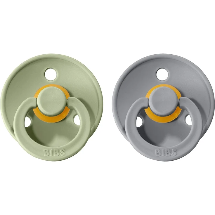 BIBS Schnuller 2er Pack Größe 2 6-18 Monate (Sage/Cloud) – Bild 2