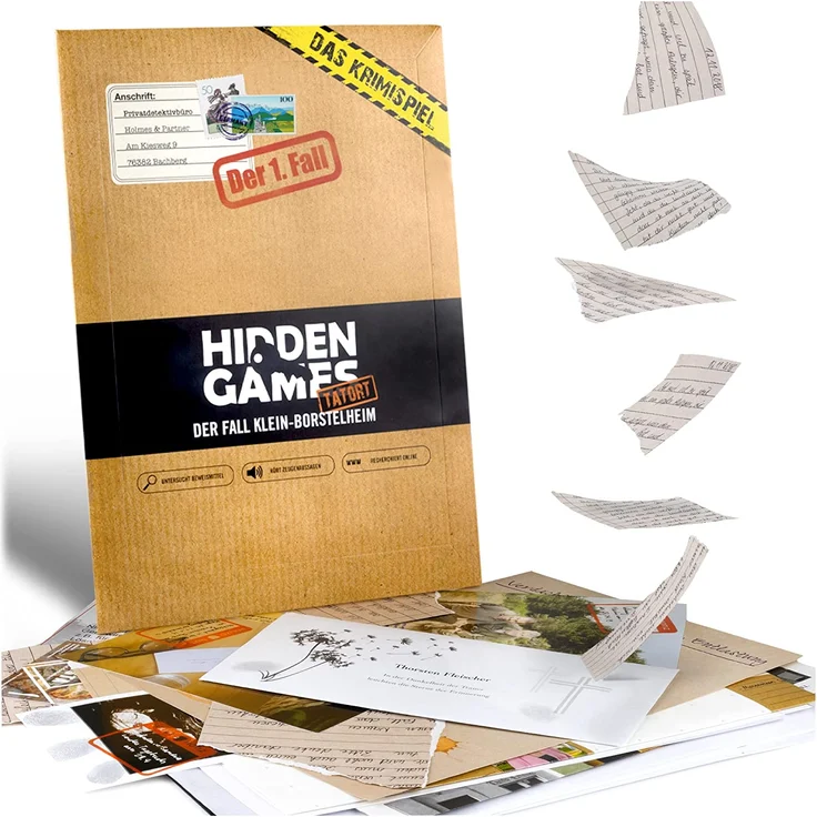 Hidden Games Tatort - Der 1. Fall - DER Fall KLEIN-BORSTELHEIM - Deutsch - Realistisches Krimispiel, spannendes Detektivspiel, Escape Room Spiel – Bild 1