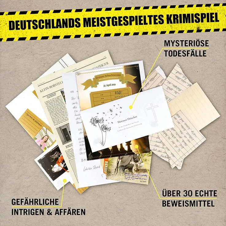 Hidden Games Tatort - Der 1. Fall - DER Fall KLEIN-BORSTELHEIM - Deutsch - Realistisches Krimispiel, spannendes Detektivspiel, Escape Room Spiel – Bild 3