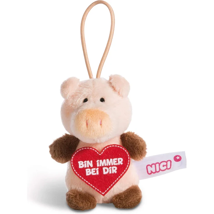 Nici 44867 Schwein Bin immer bei dir 8cm mit Loop – Bild 1