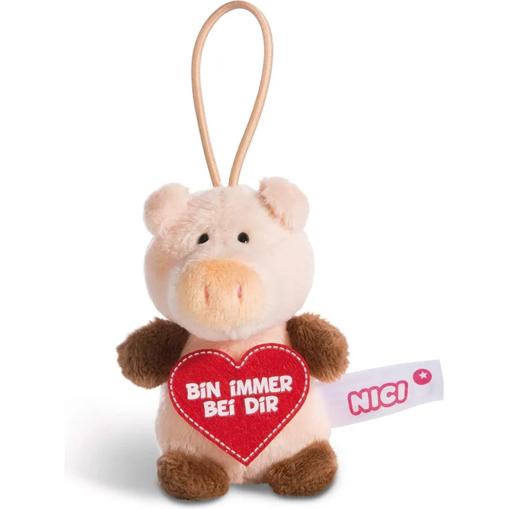 Nici 44867 Schwein Bin immer bei dir 8cm mit Loop