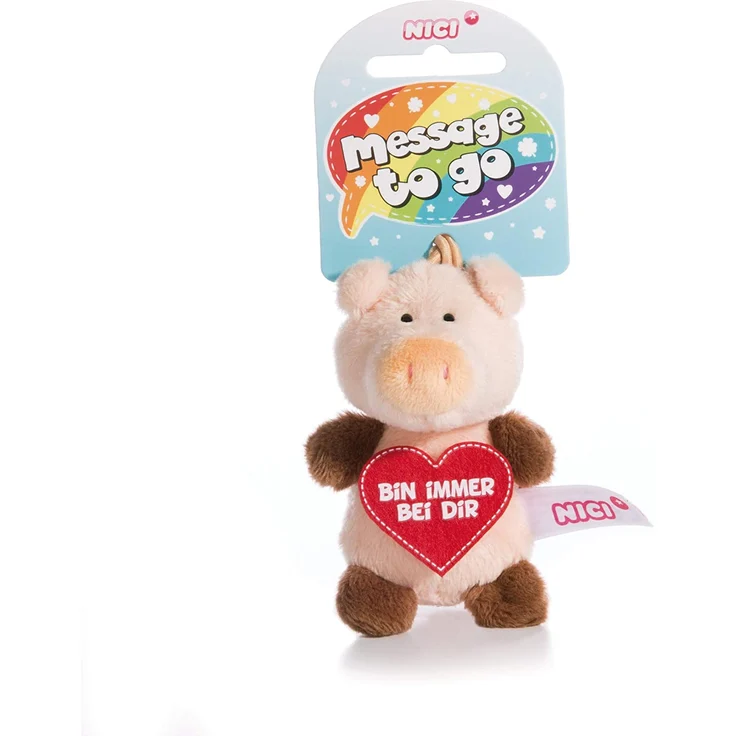 Nici 44867 Schwein Bin immer bei dir 8cm mit Loop – Bild 2