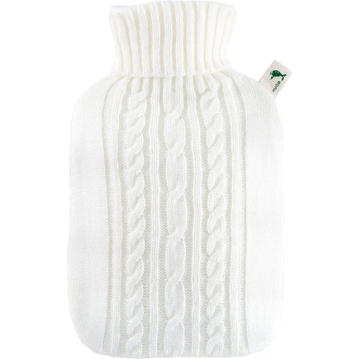 HUGO FROSCH Wärmfl. 1,8l Kl. Strickbez. weiß 107371 – Bild 1