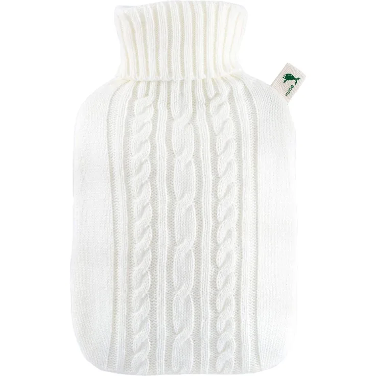 HUGO FROSCH Wärmfl. 1,8l Kl. Strickbez. weiß 107371