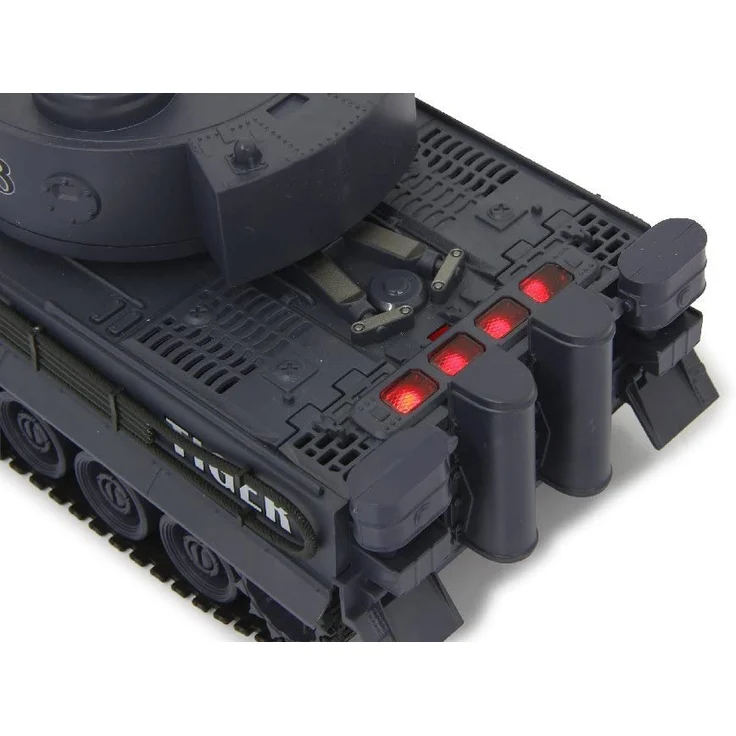 Jamara 403635 Panzer Tiger Battle Set 2,4 GHz - Battlemodus mit simulierter Schadensanzeige (Antriebsausfall, Kampf- und Fahrunfähig), extrem wendig, Geschützfeuer, Maschinengewehrfeuer, grün/schwarz – Bild 20