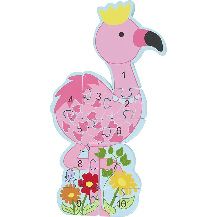 Orange Tree Toys OTT05304 Zahlenpuzzle Flamingo, Bunt