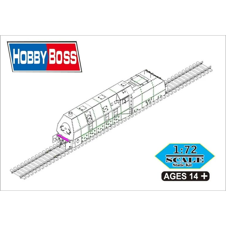 Hobby Boss 82922 German Panzerlok BR57 Armoured Locomotiv