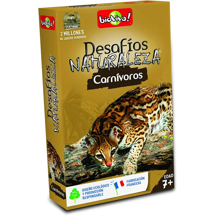 Bioviva Kartenspiel Herausforderungen Natur Fleischfresser (Asmodee 307) , Farbe/Modell Sortiert