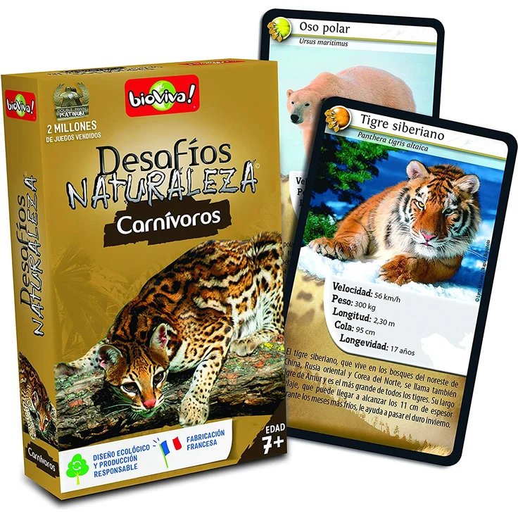 Bioviva Kartenspiel Herausforderungen Natur Fleischfresser (Asmodee 307) , Farbe/Modell Sortiert – Bild 2