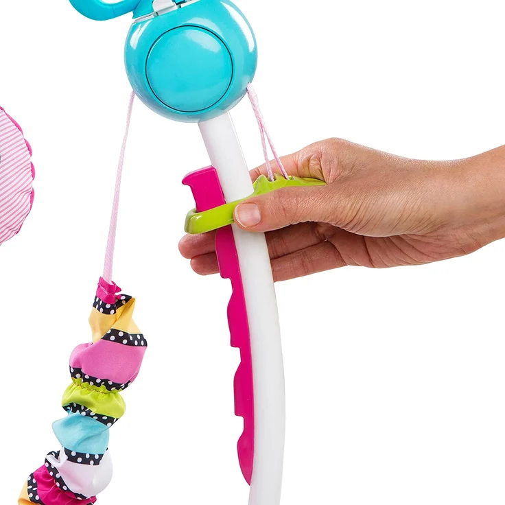 Bright Starts, Disney Baby, Minnie Maus Peekaboo, Spring- und Spielcenter mit Spielstation mit Lichtern und Musik, 12 Aktivität Spielzeug, 360° drehender Sitz, höhenverstellbares, Kinder ab 6 Monaten - Preisvergleich – Bild 3