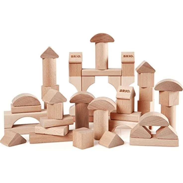BRIO 30113 - Natur Holzbausteine 50Teile