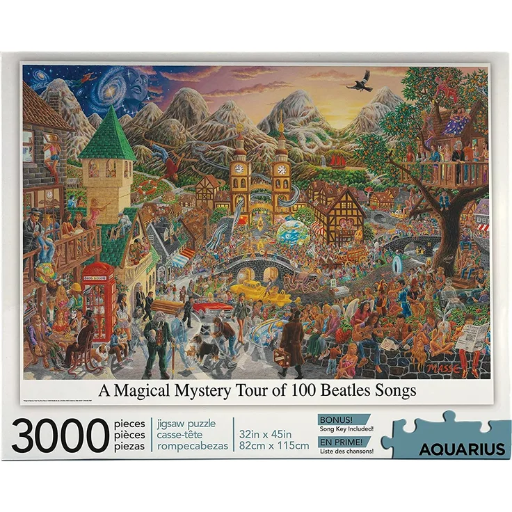 Aquarius 68504 Magical Mystery Tour Beatles Puzzle, Mehrfarbig