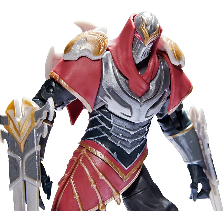 Spin Master League of Legends - 15cm Zed Actionfigur mit 2 Shuriken und Ausstellungssockel – Bild 3