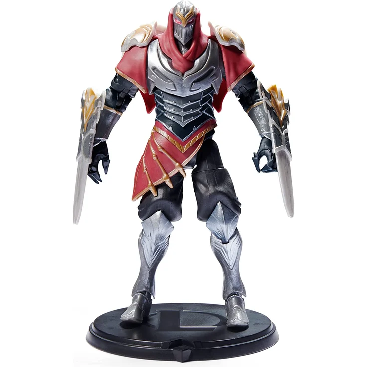 Spin Master League of Legends - 15cm Zed Actionfigur mit 2 Shuriken und Ausstellungssockel – Bild 2