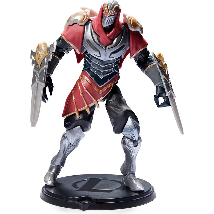 Spin Master League of Legends - 15cm Zed Actionfigur mit 2 Shuriken und Ausstellungssockel – Bild 4