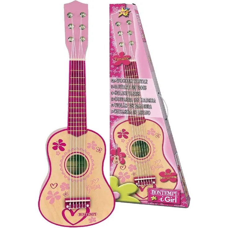 Bontempi 22 5572 Holzgitarre, Holz