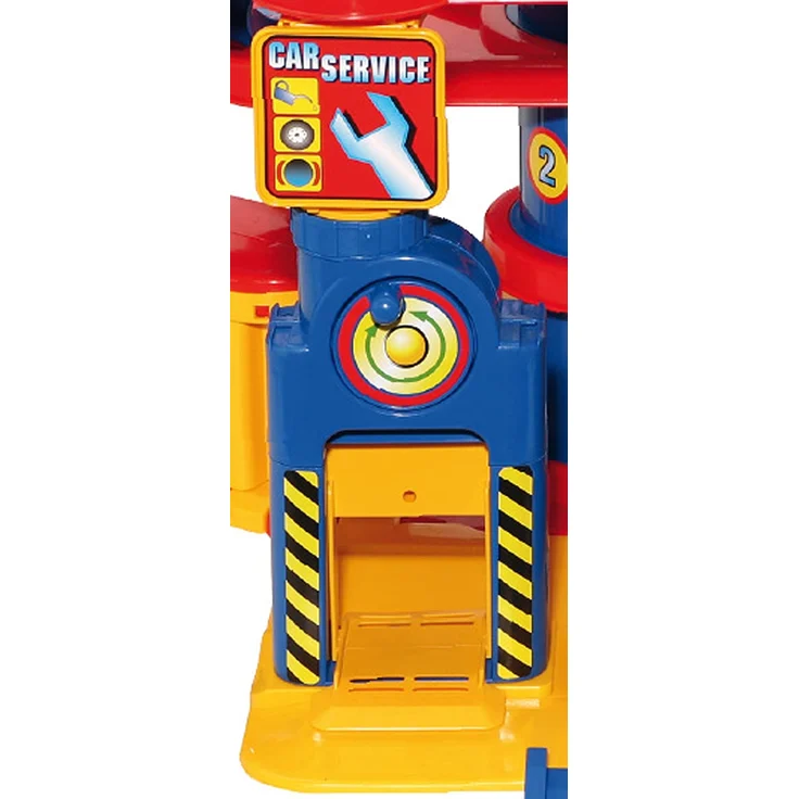 Wader 37848 7-stöckiger Park-Tower Parkhaus Spielgarage mit Autos – Bild 5