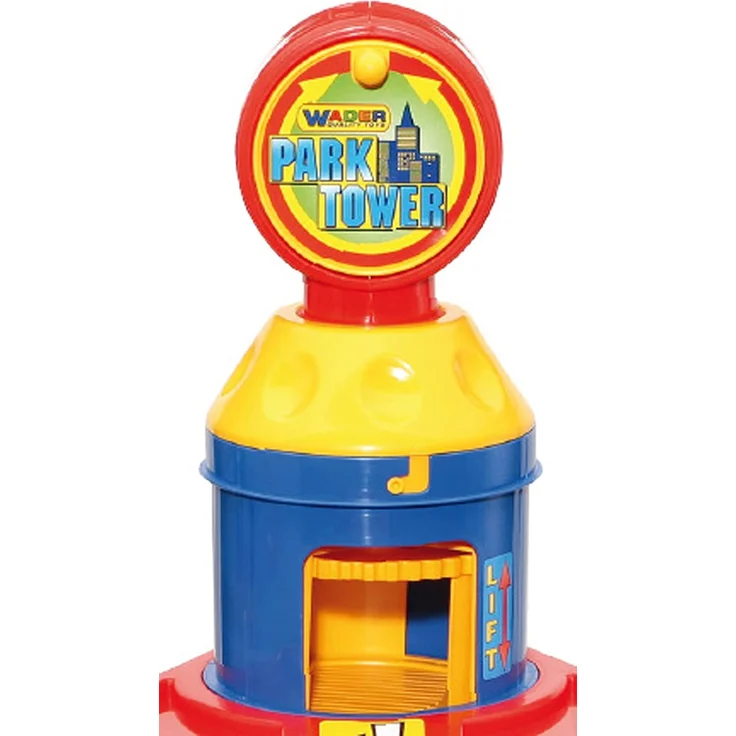 Wader 37848 7-stöckiger Park-Tower Parkhaus Spielgarage mit Autos – Bild 6