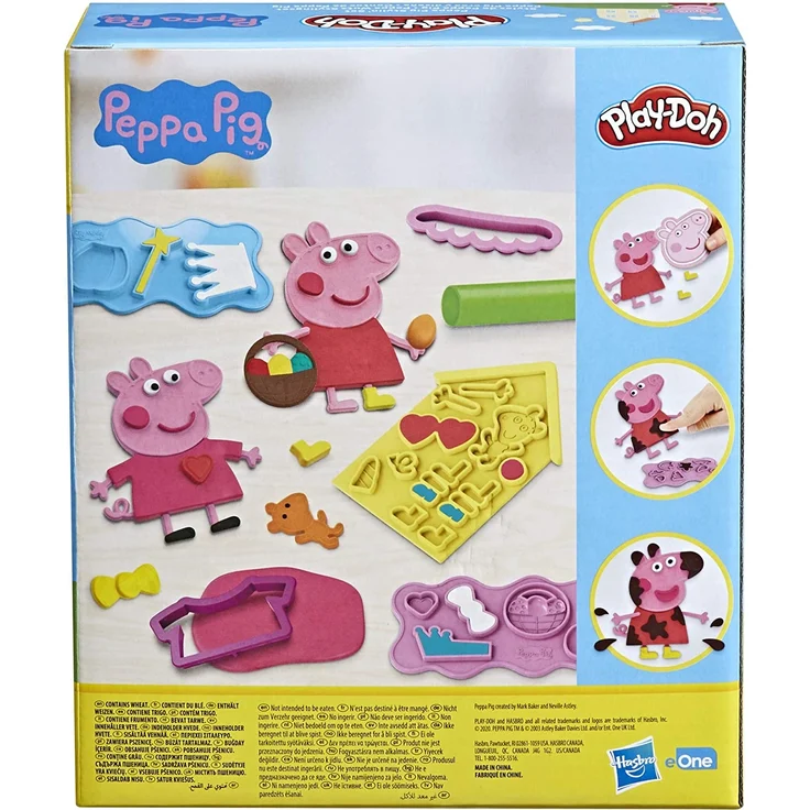 Play-Doh Peppa Wutz Stylingse Play-Doh Peppa Wutz Stylingset mit 9 Play-Doh Dosen und 11 Accessoires, Peppa Wutz Spielzeug für K – Bild 4