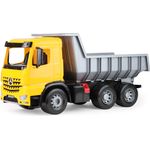 Lena 2064 Starke Riesen Muldenkipper Mercedes Benz Arocs, LKW ca. 63 cm, Kipplaster mit 3 Stahlachsen und 150 kg Tragkraft, Giga Truck gelb, schwarz, Silber, großer Kipper für Kinder ab 3 Jahre - Preisvergleich