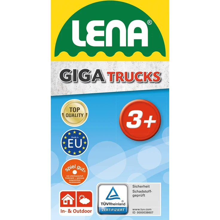Lena 2064 Starke Riesen Muldenkipper Mercedes Benz Arocs, LKW ca. 63 cm, Kipplaster mit 3 Stahlachsen und 150 kg Tragkraft, Giga Truck gelb, schwarz, Silber, großer Kipper für Kinder ab 3 Jahre - Preisvergleich – Bild 10