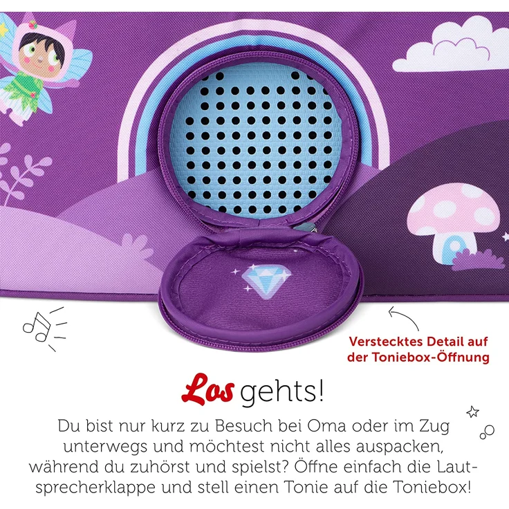 Tonies 'HörSpiel-Transporter Hinter dem Regenbogen', zum Transport der Toniebox und der Toniefiguren – Bild 4