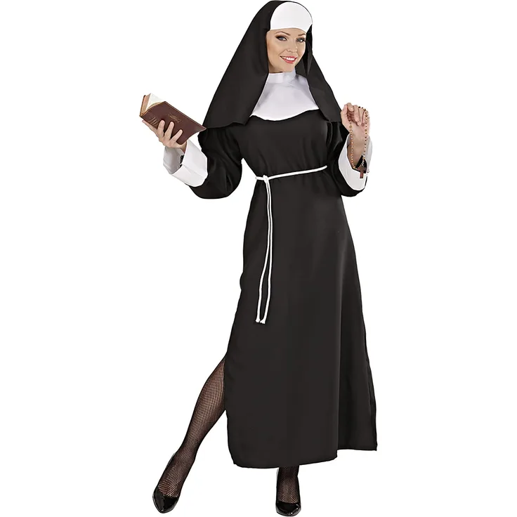 Widmann - Kostüm Nonne, Kleid, Geistliche, Faschingskostüme, Karneval