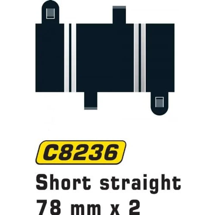 Scalextric 500008236 - GERADE 7,8CM Sport 2X, Rennbahnhzubehör – Bild 2