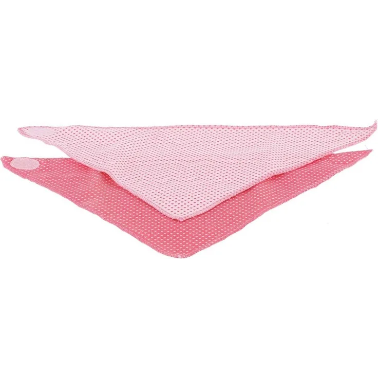 Bieco 38013216 - Dreieckstuch Girls pink, 2er Set