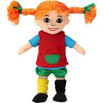 Micki & Friends Pippi Langstrumpf Puppe, 20cm – süße Stoffpuppe für Mädchen und weiche Kuschelpuppe ab 10 Monaten – Anziehpuppe und Plüschpuppe als z. B. Taufgeschenke für Mädchen