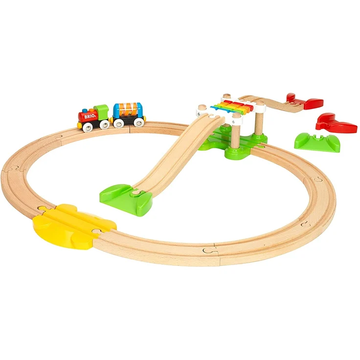 BRIO World 33727 Mein erstes BRIO Bahn Spiel Set – Zug mit Waggon, Schienen & Hängebrücke für Kleinkinder – BRIO Einsteiger-Set empfohlen ab 18 Monaten - Preisvergleich – Bild 2