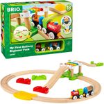 BRIO World 33727 Mein erstes BRIO Bahn Spiel Set – Zug mit Waggon, Schienen & Hängebrücke für Kleinkinder – BRIO Einsteiger-Set empfohlen ab 18 Monaten - Preisvergleich