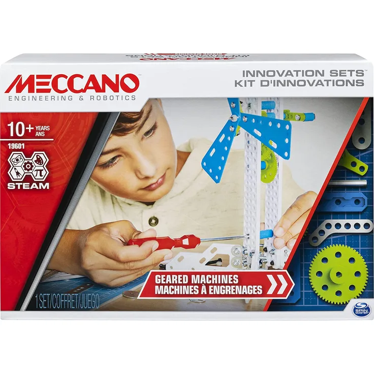 Meccano Spielzeug-Bausatz 3 Geared Machines