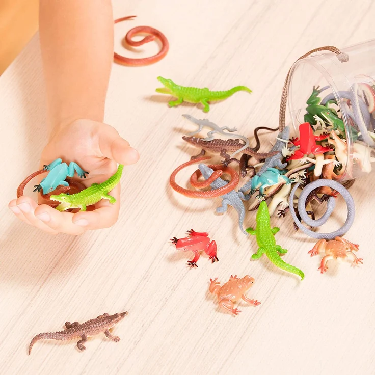 Terra - Reptilien in der Dose Tierfiguren - 60 Stück – Bild 2