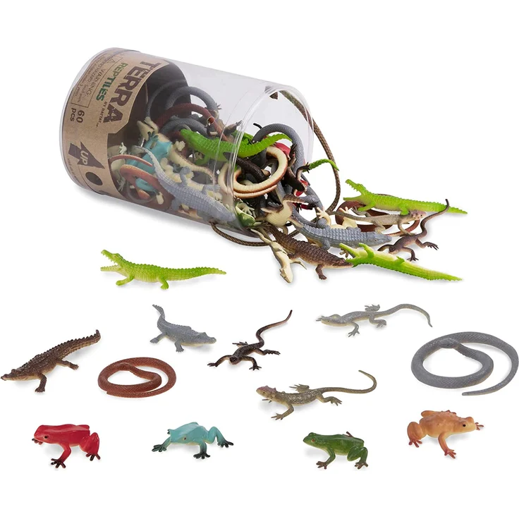 Terra - Reptilien in der Dose Tierfiguren - 60 Stück – Bild 1